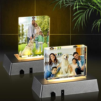 Colorful LED Base Tabletop Picture Frame