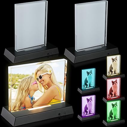 Colorful LED Base Tabletop Picture Frame