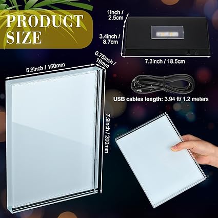 Colorful LED Base Tabletop Picture Frame