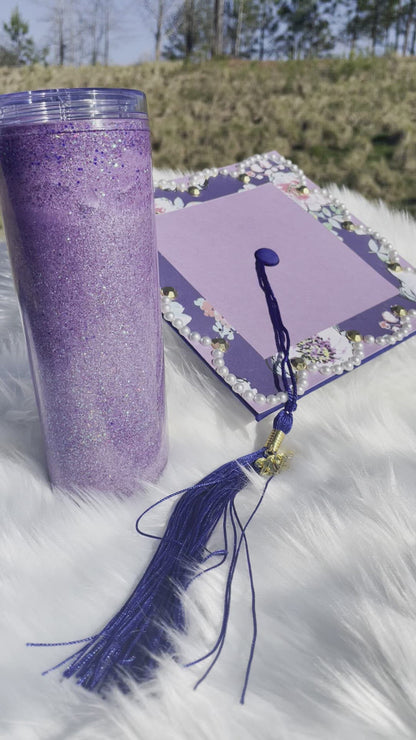 Summer/ Spring Colors Snow Globe Tumbler