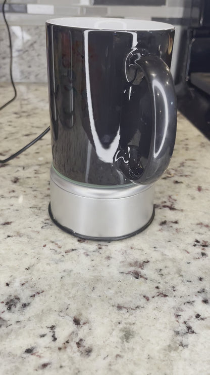 Custom  Porcelain Black Coated Magic Mugs Classic Drinking Cups, Mugs for Cappuccino, Espresso, Latte, Milk, Tea, Mug