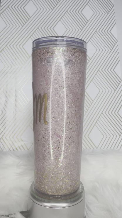 Summer/ Spring Colors Snow Globe Tumbler