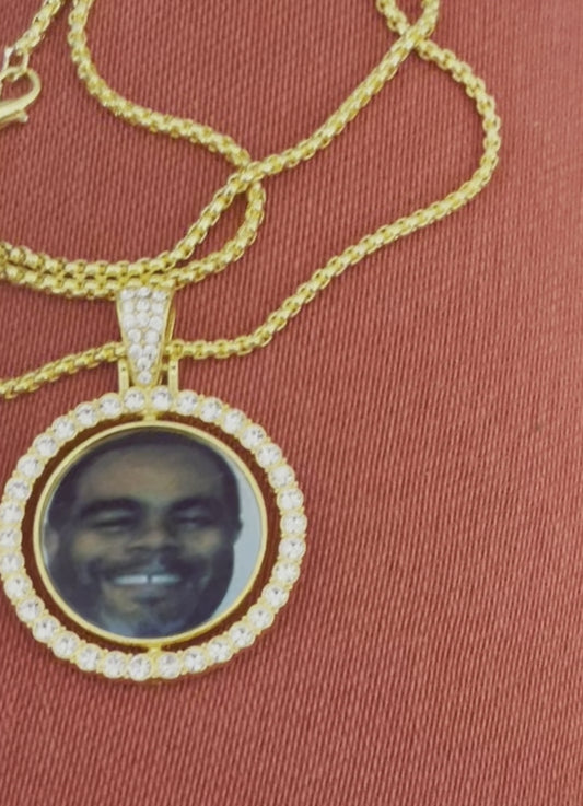 Custom Photo Necklace , Lover's Necklace , Memorial Necklace, Keepsake Necklace