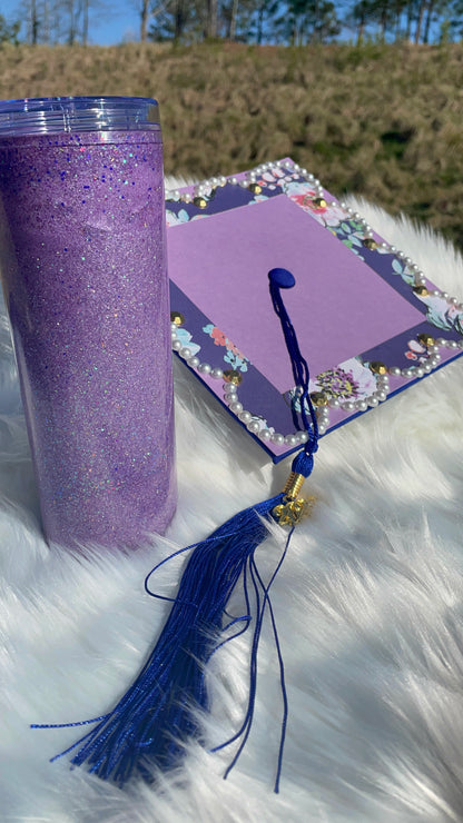 Summer/ Spring Colors Snow Globe Tumbler