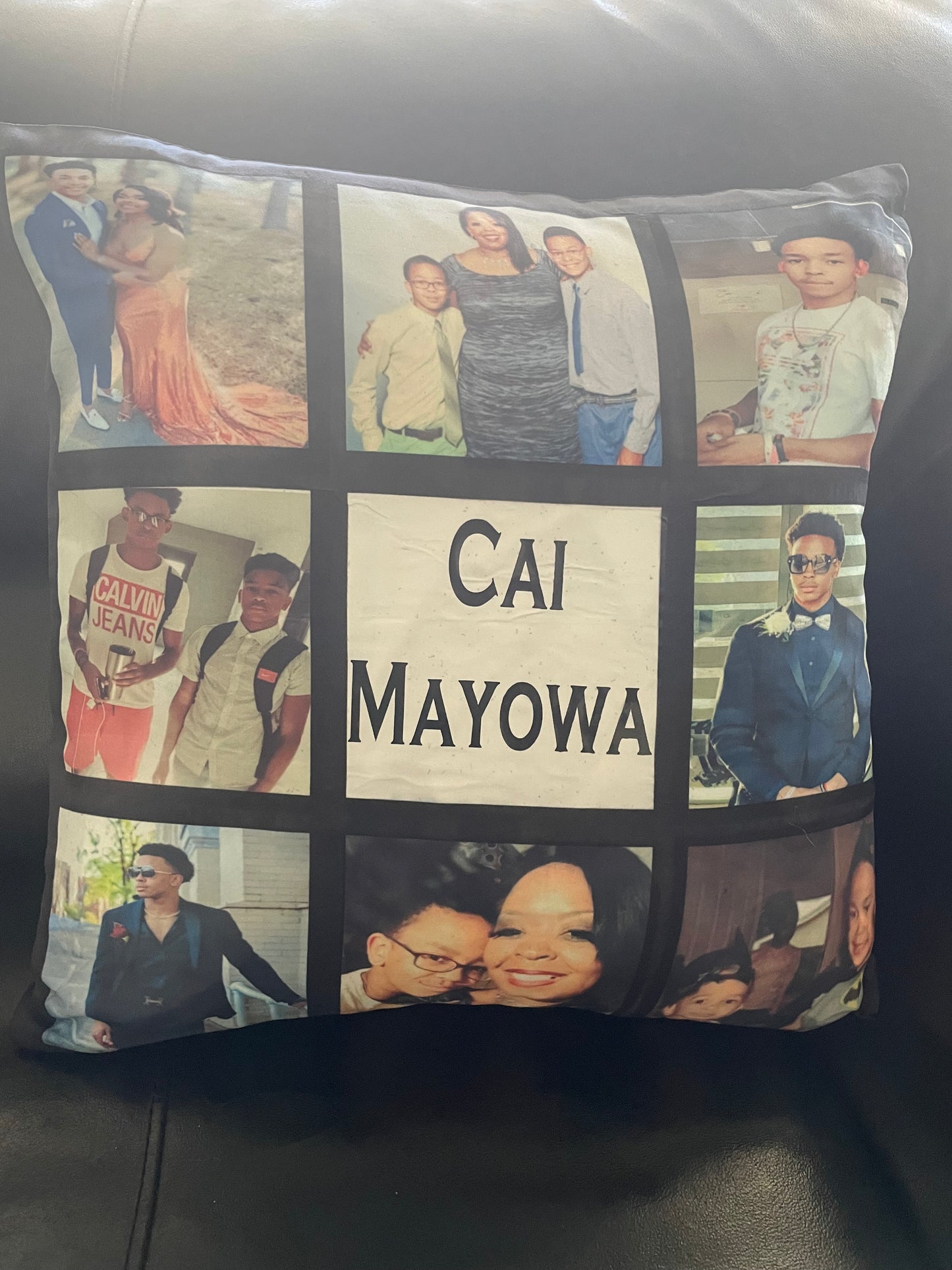 Customized Picture 16"*16" Throw Pillow Cover Mother's Day ,  Senior Graduation Pillow with Insert, Personalized Printed Cushion Covers with Insert, Graduation Photo Cushion