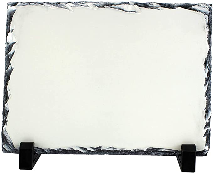 Photo Slate Rock Stone with display holder, Mother's Day / Anniversary / Wedding / Father's Day / Graduation